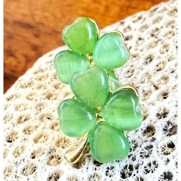 Four Leaf Clover Earrings Green Posts New St Patrick's Day Parade Party … - Picture 3 of 11